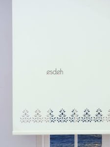 Ekru Lazer Stor Perde - Orta Kalın Kumaş