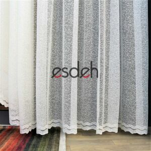 200 x 260  - Kum Desen Örme Grek Tül Perde Püsküllü - Sağ Kanat