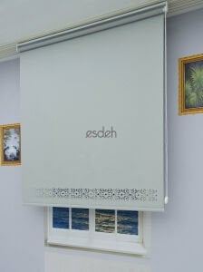 Açık Gri Lazer Stor Perde - Orta Kalın Kumaş