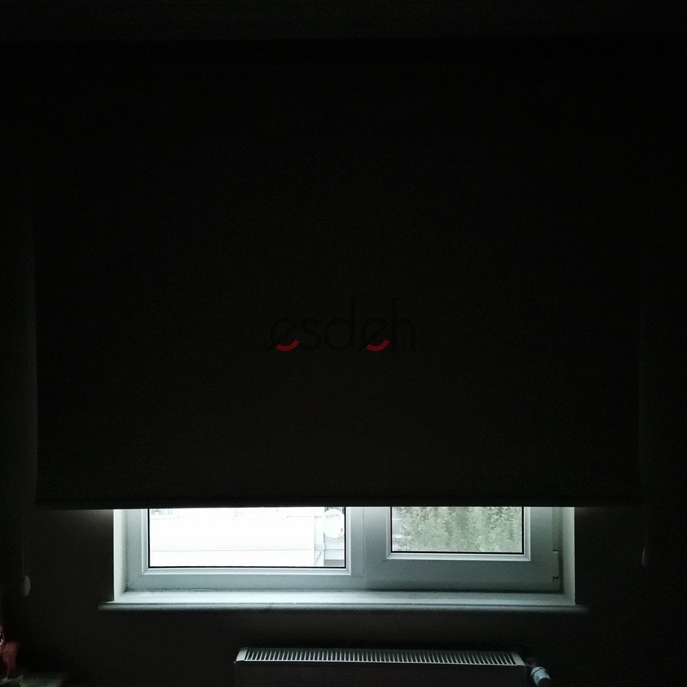 Beyaz Karartma Stor Perde - Işık Geçirmez (Blackout) - Etekli