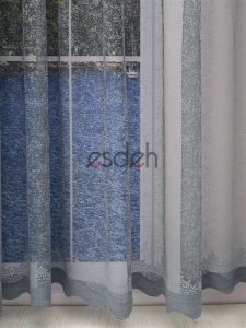 200x250  - Kum Desen Örme Kruvaze Tül Perde - Tek kanat Sağ