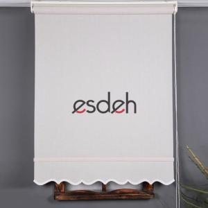 Krem Keten Stor Perde - Fantezi Kumaş - Etekli