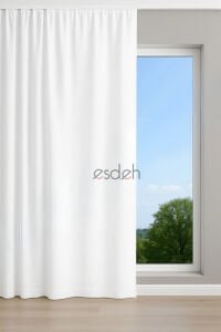 Krem Saten Güneşlik Perde