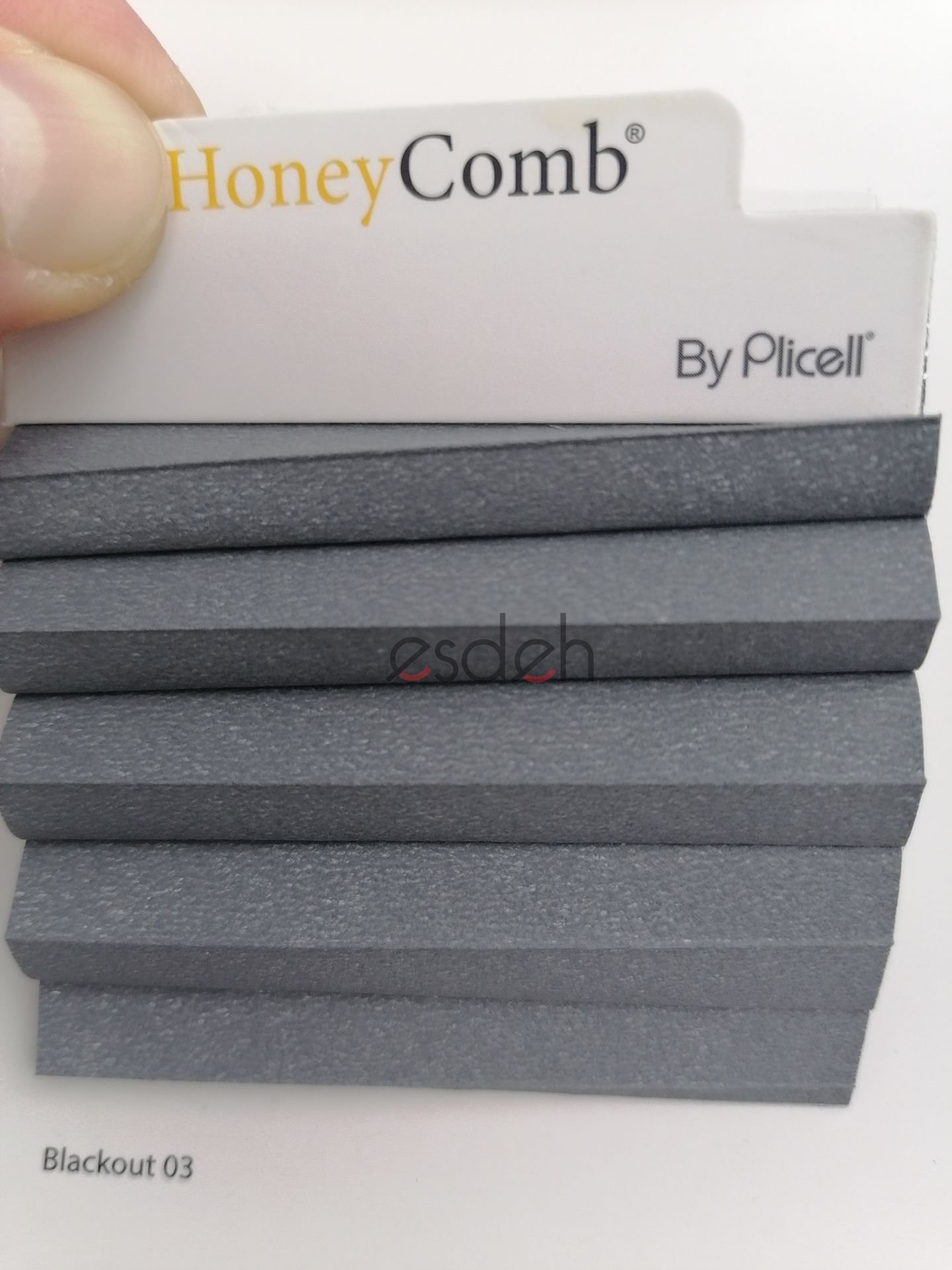 Gri Honeycomb (Blackout) Plicell Cam Balkon Perdesi