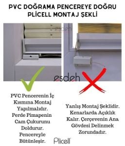 Gri Honeycomb (Blackout) Plicell Cam Balkon Perdesi