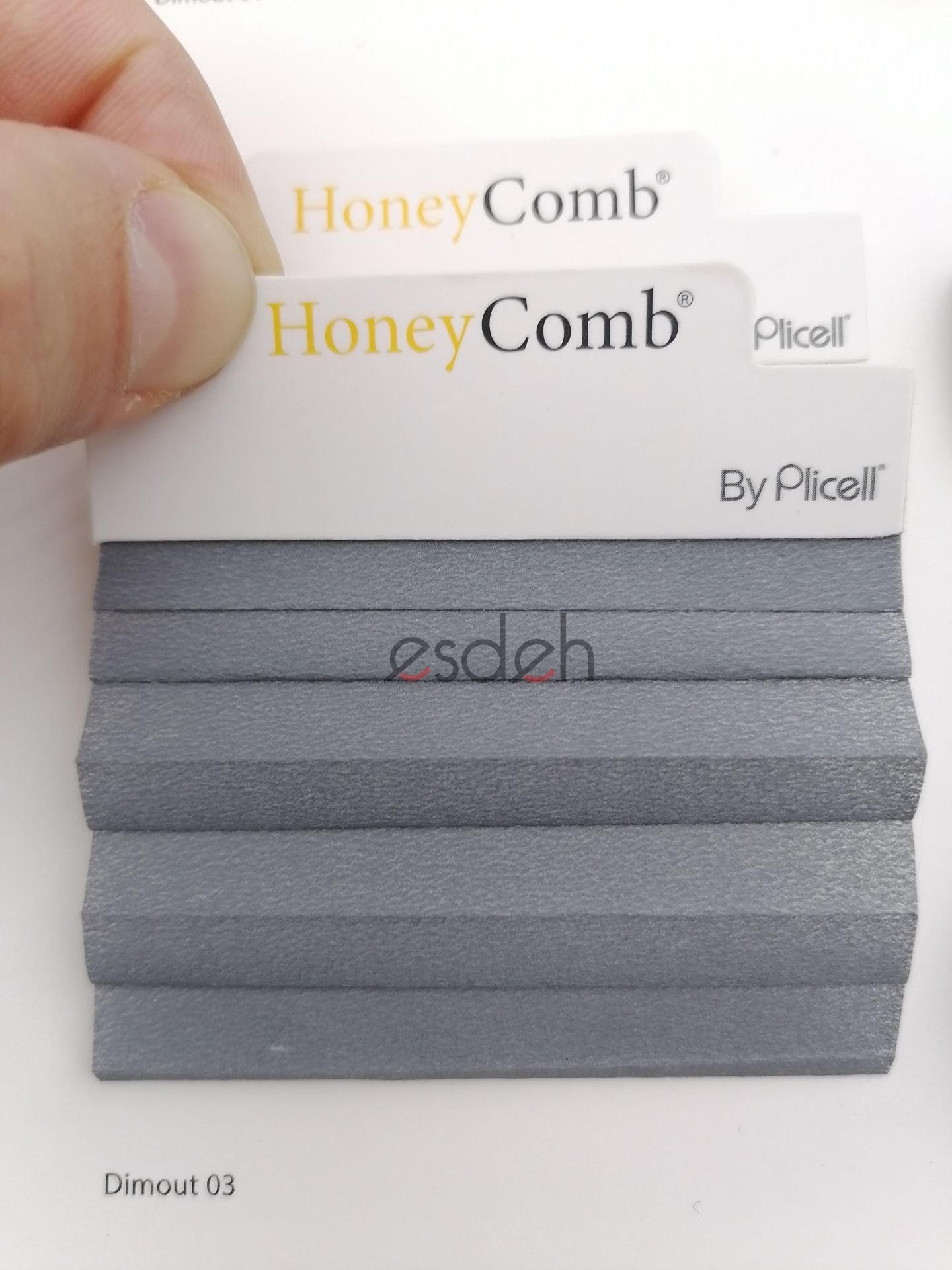 Gri Honeycomb Plicell Cam Balkon Perdesi