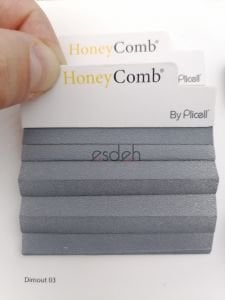 Gri Honeycomb Plicell Cam Balkon Perdesi