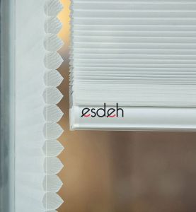 Gri Honeycomb Plicell Cam Balkon Perdesi
