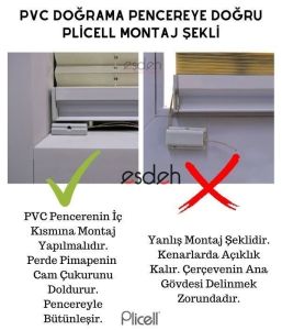 Gri Honeycomb Plicell Cam Balkon Perdesi