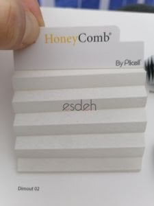 Ekru Honeycomb Plicell Cam Balkon Perdesi