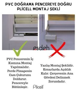 Ekru Honeycomb Plicell Cam Balkon Perdesi