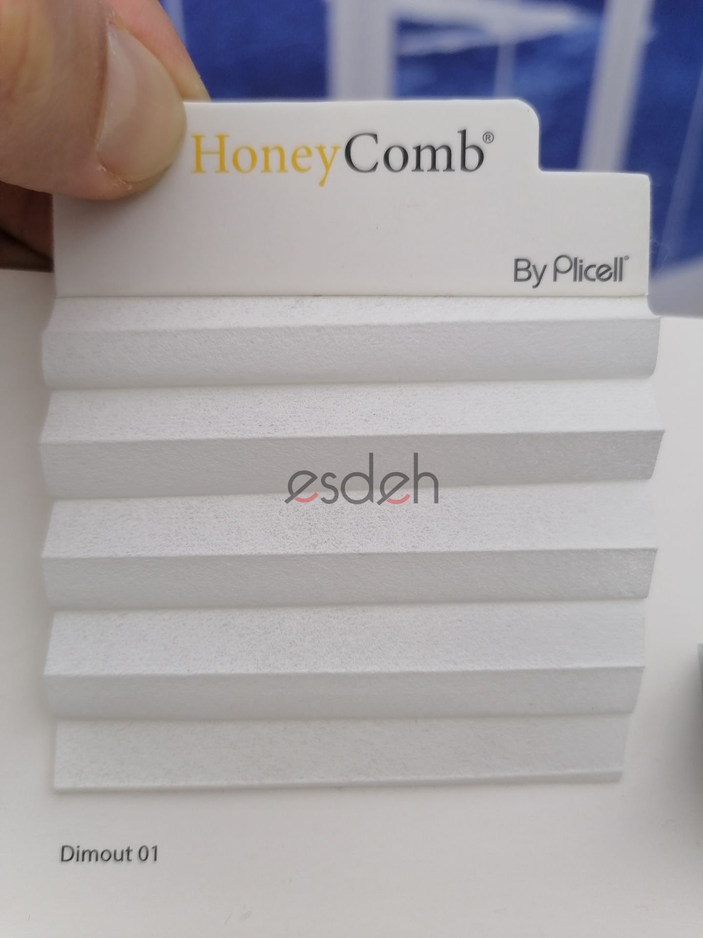 Beyaz Honeycomb Plicell Cam Balkon Perdesi