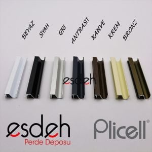 Beyaz Honeycomb Plicell Cam Balkon Perdesi