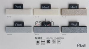 Beyaz Plicell Cam Balkon Perdesi - Orta Kalın(Moon)
