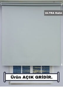 Açık Gri Stor Perde - Ultra Kalın Kumaş