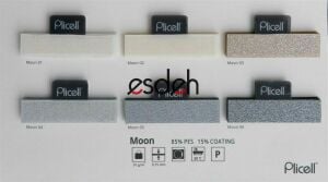 Açık Gri Plicell Cam Balkon Perdesi - Orta Kalın(Moon)