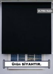 Siyah Stor Perde - Ultra Kalın Kumaş