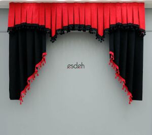 Kamyon - Tır Perdesi - İç Kabin Perdesi - Kırmızı/Siyah