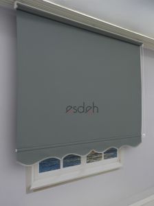 Koyu Gri Stor Perde - Ultra Kalın Kumaş - Etekli