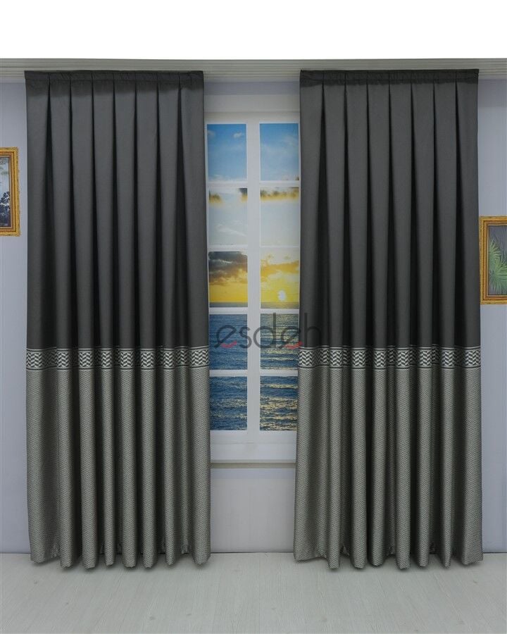 PANO Fon Perde (90x250+260 cm) - SIK PİLE DİKİM - ÇİFT KANAT GÖNDERİLİR - Şık Modern Tasarım