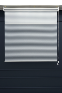 Çift Mekanizmalı Jaluzi Görünümlü TÜL+STOR Güneşlik Perde – Çiftli Sistem