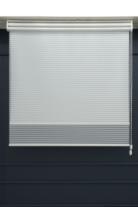 Çift Mekanizmalı Jaluzi Görünümlü TÜL+STOR Güneşlik Perde – Çiftli Sistem