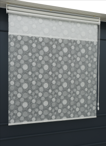 ÇİFT MEKANİZMALI TÜL+STOR GÜNEŞLİK PERDE - ÇİFTLİ SİSTEM - 2 Perde TEK ÜRÜN!