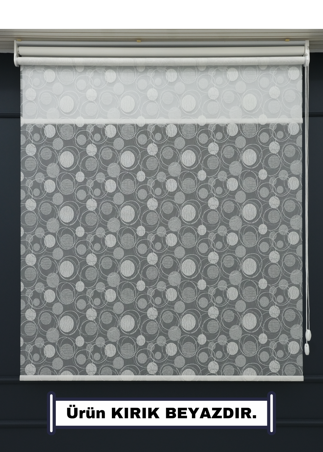 ÇİFT MEKANİZMALI TÜL+STOR GÜNEŞLİK PERDE - ÇİFTLİ SİSTEM - 2 Perde TEK ÜRÜN!