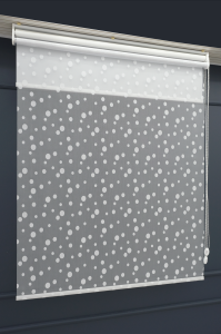 Çift Mekanizmalı TÜL+STOR Güneşlik Perde – Çiftli Sistem - 2 Perde TEK ÜRÜN!