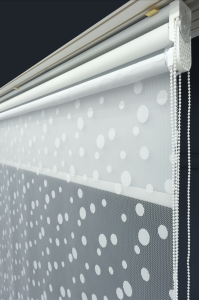 Çift Mekanizmalı TÜL+STOR Güneşlik Perde – Çiftli Sistem - 2 Perde TEK ÜRÜN!