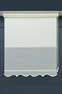 Çift Mekanizmalı TÜL+STOR Güneşlik Perde – Çiftli Sistem - 2 Perde TEK ÜRÜN!