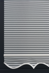 Çift Mekanizmalı Jaluzi Görünümlü TÜL+STOR Güneşlik Perde – Çiftli Sistem - 2 Perde TEK ÜRÜN!