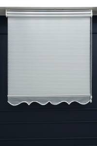 Çift Mekanizmalı Jaluzi Görünümlü TÜL+STOR Güneşlik Perde – Çiftli Sistem - 2 Perde TEK ÜRÜN!