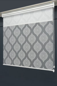 Çift Mekanizmalı TÜL+STOR Güneşlik Perde – Çiftli Sistem - 2 Perde TEK ÜRÜN!