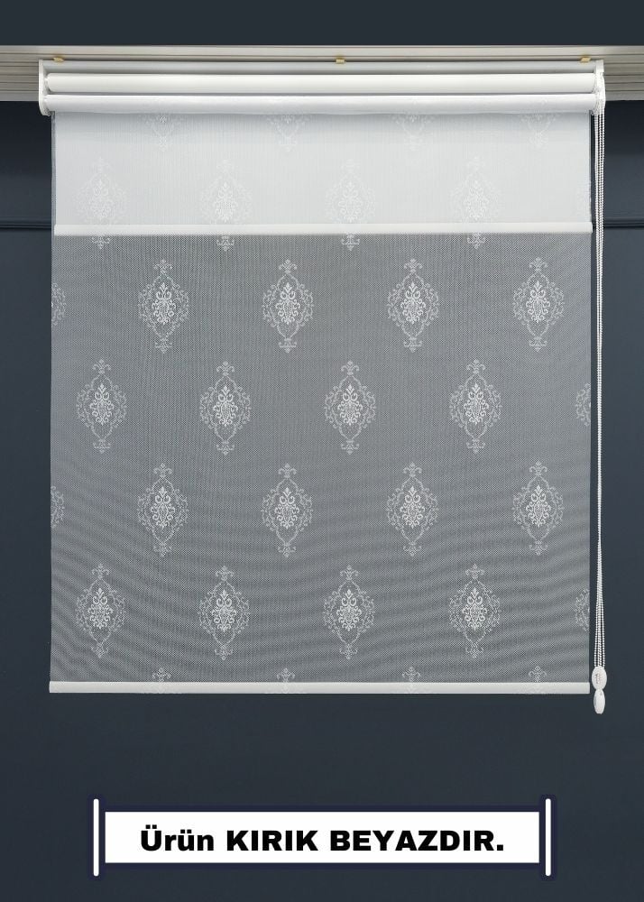 Çift Mekanizmalı TÜL+STOR Güneşlik Perde – Çiftli Sistem - 2 Perde TEK ÜRÜN!