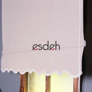 Kahve Keten Stor Perde - Fantezi Kumaş - Etekli
