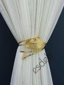 Perde Toplama Aksesuarı - Gold - Taş Detaylı