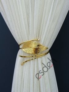 Perde Toplama Aksesuarı - Gold - Taş Detaylı