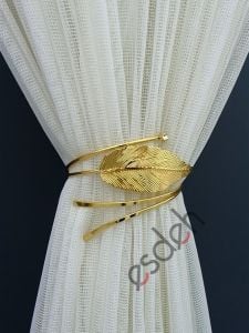 Perde Toplama Aksesuarı - Gold - Taş Detaylı