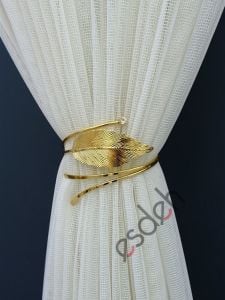 Perde Toplama Aksesuarı - Gold - Taş Detaylı