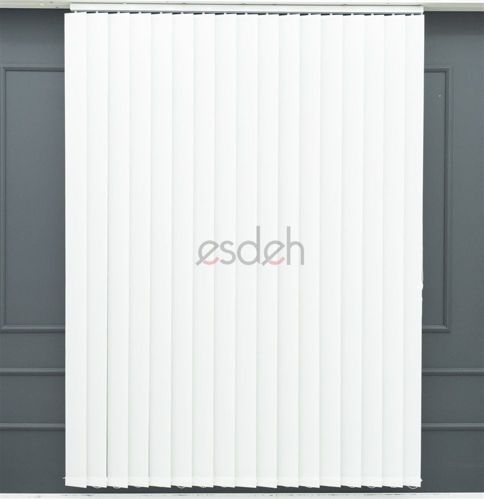 Kırık Beyaz Dikey Stor Perde - İşyeri Ofis Perdesi - Mat Kalın Stor
