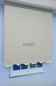 Bej Stor Perde - Ultra Kalın Kumaş - Etekli