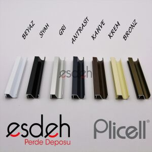 Koyu Kahve Plicell Cam Balkon Perdesi - Ekonomik Model(Parrot)