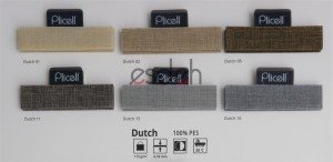 Kahverengi Plicell Cam Balkon Perdesi - Kalın(Dutch)