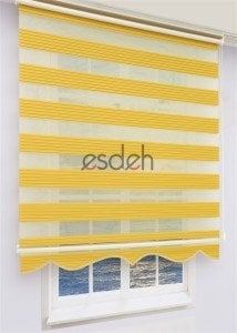 Hardal Zebra Perde - Geniş Pliseli Model