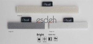 Beyaz Simli Plicell Cam Balkon Perdesi - Bright Serisi