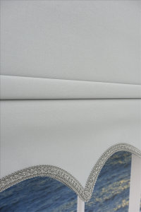 Açık Gri Stor Perde - Ultra Kalın Kumaş - Etekli