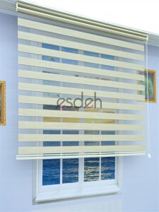 Bambu Zebra Perde - Krem