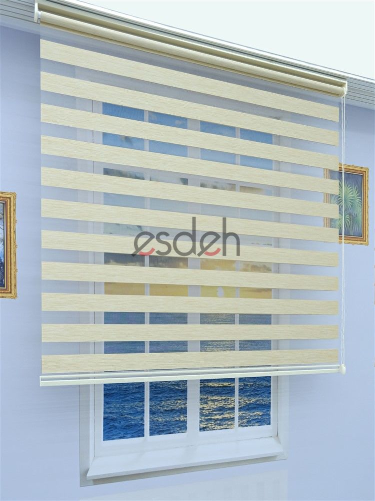 Bambu Zebra Perde - Bej