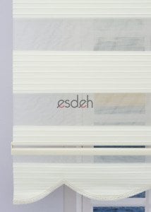 Geniş Piliseli Zebra Perde - Ekru